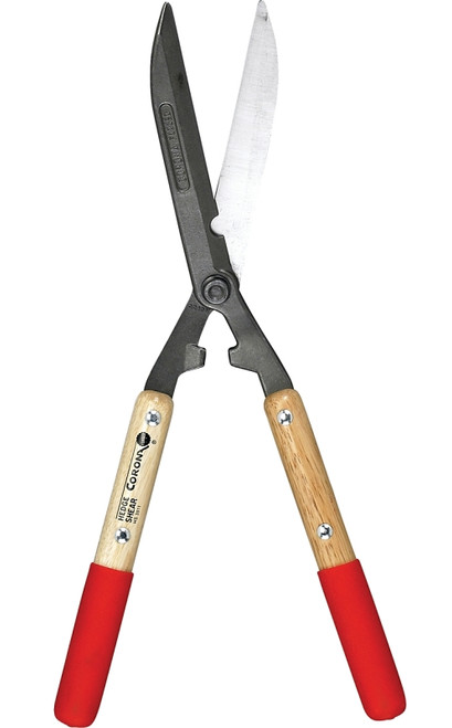 CORONA HS 3911 Hedge Shear, Straight Edge With Limb Notch Blade, 8-1/4 in L Blade, Steel Blade, Wood Handle [SKU: ORG7431265]