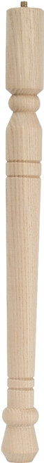 Waddell Early American Series 2558 Table Leg, 7-3/4 in H, Hardwood, Smooth Sanded [SKU: ORG6127740]