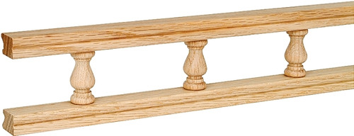 Waddell 5506 OAK Galley Rail, 6 ft L, 2-1/2 in W, Natural [SKU: ORG6189278]