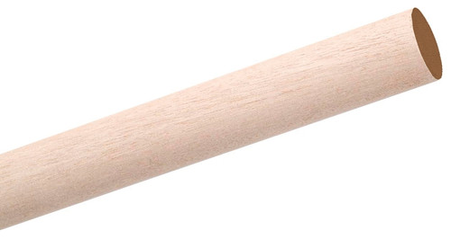 Waddell 6710UB Dowel Rod, 5/8 in Dia, 48 in L, Birchwood [SKU: ORG3665577]