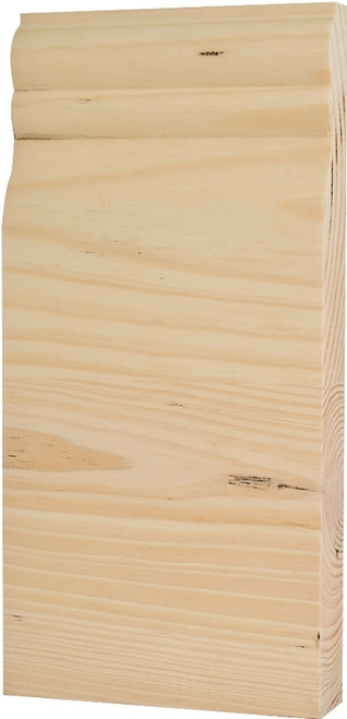 Waddell BTBC35 Trim Block Moulding, 8 in L, 3-3/4 in W, 1 in Thick, Pine Wood [SKU: ORG9437245]