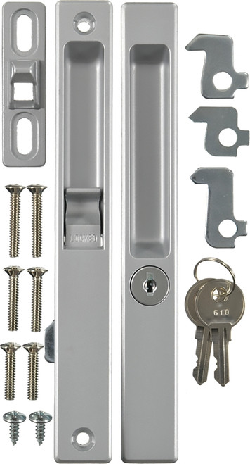 Wright Products VK1195 Door Lockset, Aluminum, 1 to 1-1/4 in Thick Door, Reversible Hand [SKU: ORG6546170]