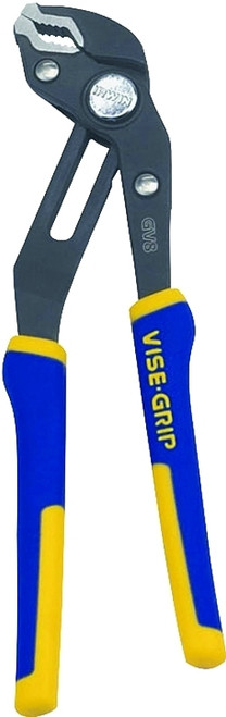 IRWIN 2078108 Groove Lock Plier, 8 in OAL, 1-3/4 in Jaw Opening, Blue/Yellow Handle, Cushion-Grip Handle [SKU: ORG3469699]