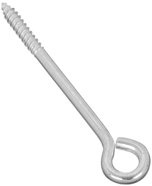 National Hardware N220-673 Lag Screw Eye, 1-1/2 in L Thread, 5 in OAL, 120 lb Working Load, Steel, Zinc [SKU: ORG6790141]