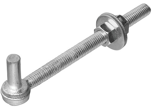National Hardware N130-559 Full Threaded Bolt Hook, 6 in L, Steel, Zinc-Plated [SKU: ORG4451449]