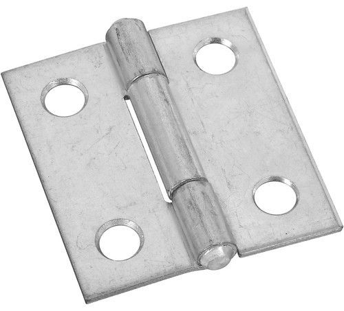 National Hardware N146-027 Utility Hinge, 1-1/2 in W Frame Leaf, 0.045 in Thick Frame Leaf, Aluminum/Cold Rolled Steel [SKU: ORG7175730]