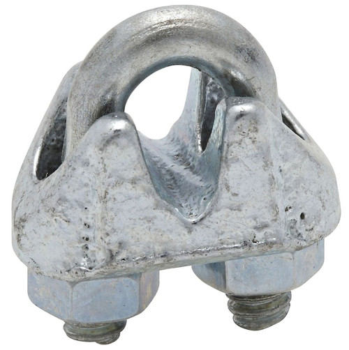 National Hardware 3230BC Series N248-278 Wire Cable Clamp, 1/8 in Dia Cable, 3 in L, Malleable Iron, Zinc [SKU: ORG7158652]