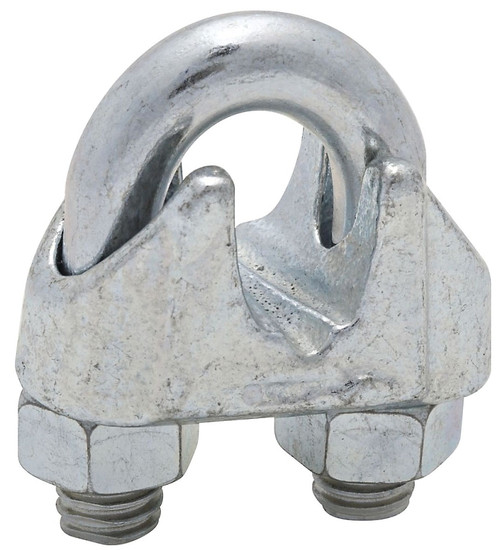 National Hardware 3230BC Series N248-310 Wire Cable Clamp, 3/8 in Dia Cable, 5 in L, Malleable Iron, Zinc [SKU: ORG7158702]