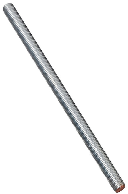 Stanley Hardware N179-366 Threaded Rod, 5/8-11 Thread, 12 in L, A Grade, Steel, Zinc, UNC Thread [SKU: ORG6072185]