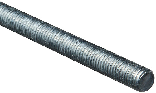 Stanley Hardware N179-549 Threaded Rod, 5/8-11 Thread, 36 in L, A Grade, Steel, Zinc, UNC Thread [SKU: ORG5524335]