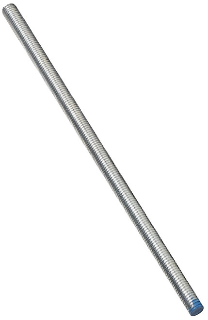 Stanley Hardware N179-622 Threaded Rod, 1/2-13 Thread, 72 in L, A Grade, Steel, Zinc, UNC Thread [SKU: ORG6950992]