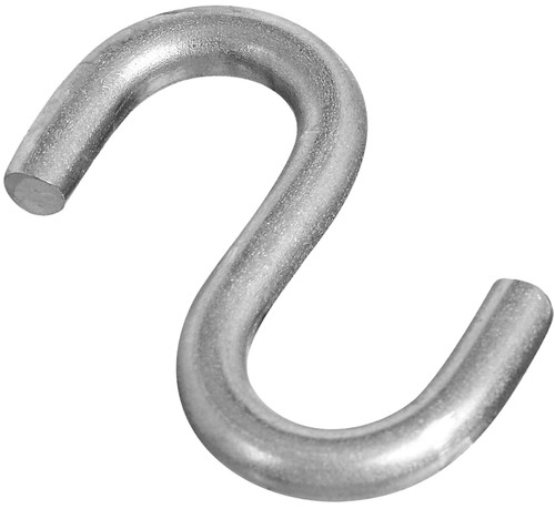 National Hardware N197-186 S-Hook, 55 lb Working Load, 0.81 in Dia Wire, Stainless Steel [SKU: ORG7228190]
