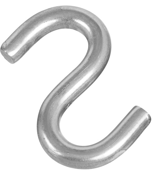National Hardware N197-194 S-Hook, 135 lb Working Load, 0.26 in Dia Wire, Stainless Steel [SKU: ORG7454796]