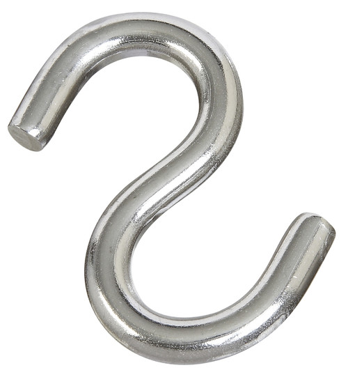 National Hardware N197-202 S-Hook, 145 lb Working Load, 0.3 in Dia Wire, Stainless Steel [SKU: ORG7454812]