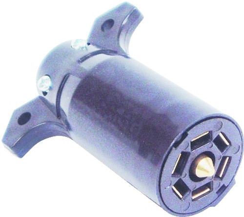 US Hardware RV-488C Trailer Connector with Grip, 12 V, 7-Pole, Plastic, Black [SKU: ORG6447692]