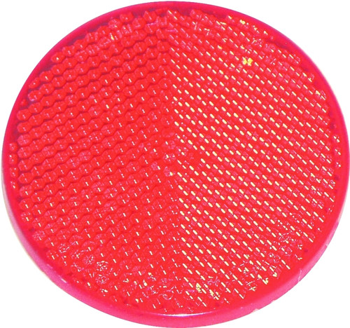 US Hardware RV-657C Safety Reflector, Red Reflector, Plastic Reflector, Adhesive Mounting [SKU: ORG6448625]