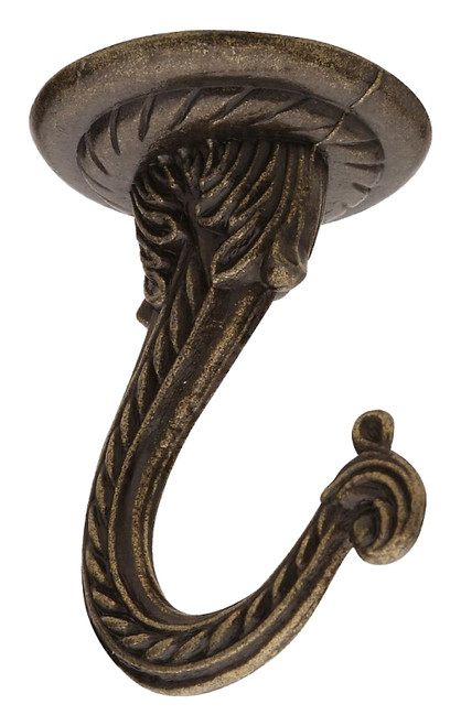 National Hardware V154 Series N249-649 Swag Hook, 30 lb, Antique Brass [SKU: ORG7164635]