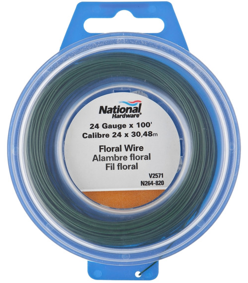 National Hardware V2571 Series N264-820 Wire, 0.023 in Dia, 100 ft L, 24 Gauge, 10 lb Working Load, Steel [SKU: ORG7165947]