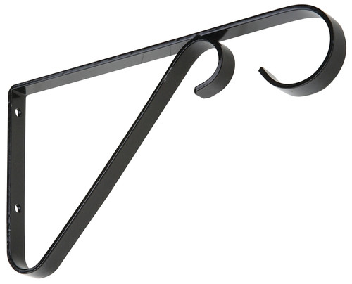 National Hardware V2653 Series N274-514 Plant Bracket, 6 in L, Steel, Black [SKU: ORG7180581]