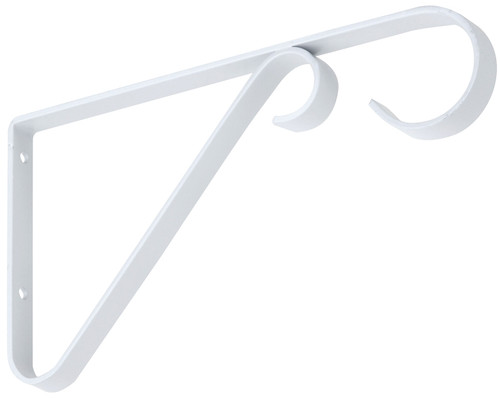 National Hardware V2653 Series N274-522 Plant Bracket, 6 in L, Steel, White [SKU: ORG7180599]
