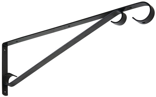 National Hardware V2656 Series N274-621 Plant Bracket/Sign Holder, 15 in L, Steel, Black [SKU: ORG7180623]