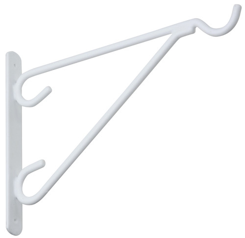 National Hardware V2652 Series N274-654 Outdoor Bracket, 13.07 in L, 10.12 in H, Steel, White [SKU: ORG7180557]