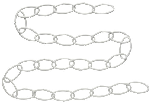 National Hardware V2662 Series N275-016 Extension Chain, 36 in L, Steel, White [SKU: ORG7180714]