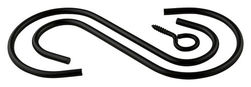 National Hardware V2665 Series N275-180 Extension Hook Kit, 6 in L, Steel, Black [SKU: ORG7166622]