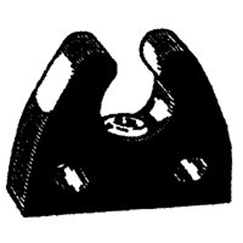 US Hardware M-037C Pole Storage Clip, Rubber, Nickel [SKU: ORG6014989]