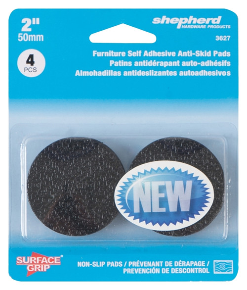 Shepherd Hardware 3627 Anti-Skid Pad, 2 in Dia, Round [SKU: ORG4752671]