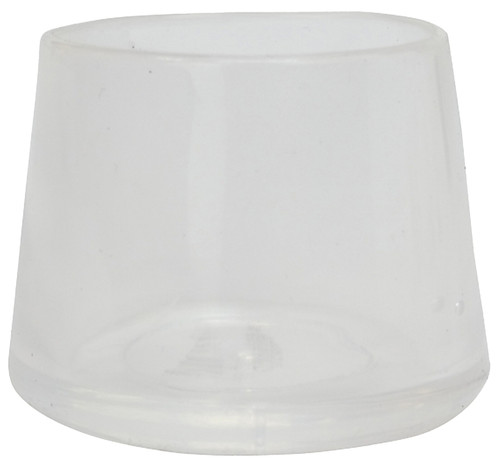 Shepherd Hardware 6211 Leg Tip, Round, Plastic, Clear, 7/8 in Dia, 3/4 in H [SKU: ORG7242357]