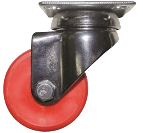 Shepherd Hardware 6271 Swivel Caster, 2 in Dia Wheel, Red [SKU: ORG7242126]