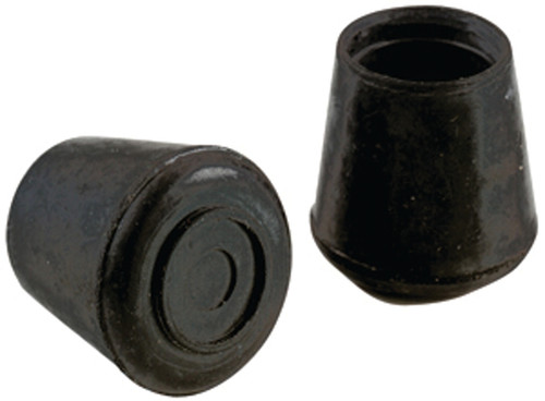 Shepherd Hardware 9125 Furniture Leg Tip, Round, Rubber, Black, 5/8 in Dia [SKU: ORG6605398]