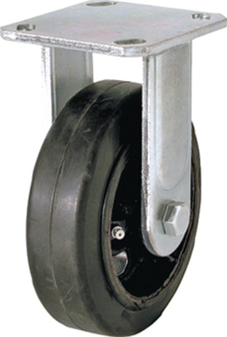 Shepherd Hardware 9494 Rigid Caster, 6 in Dia Wheel, 2 in W Wheel, Rubber Wheel, 410 lb [SKU: ORG1698869]