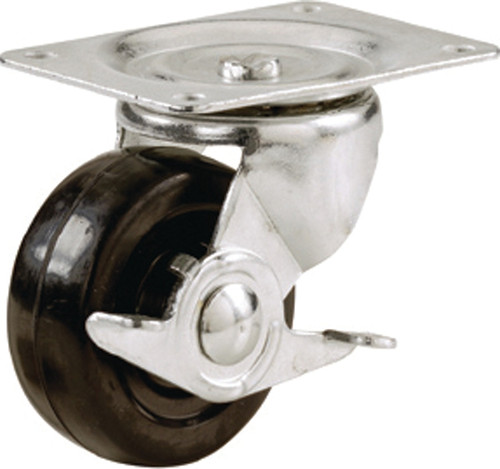 Shepherd Hardware 9512 Swivel Caster, 4 in Dia Wheel, 1-1/4 in W Wheel, Rubber Wheel, 225 lb [SKU: ORG7967292]