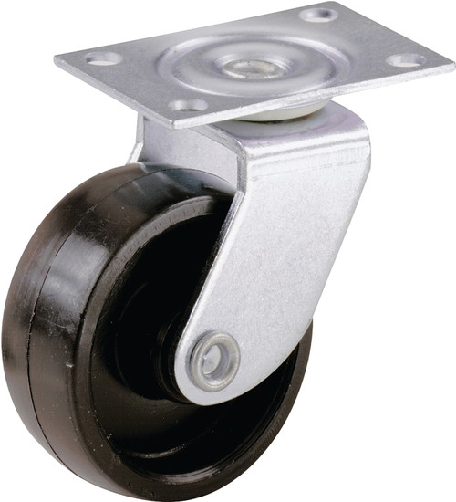 Shepherd Hardware 9556 Swivel Caster, 1-1/4 in Dia Wheel, Plastic Wheel, Black, 40 lb [SKU: ORG6036990]