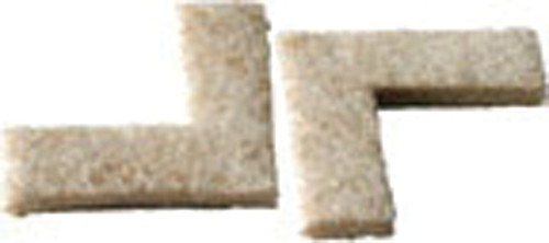 Shepherd Hardware Felt ClothGard Series 9816 Protective Pad, Felt Cloth, Beige, 1-1/2 in L, 4-5/8 in W, 5-1/2 in Thick [SKU: ORG2910149]