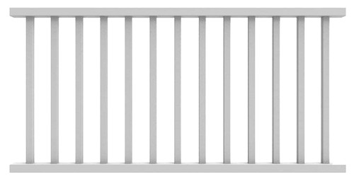 Xpanse Select 73012418 Rail Kit, 6 ft L Actual, Square Profile, Vinyl, White [SKU: ORG9020397]
