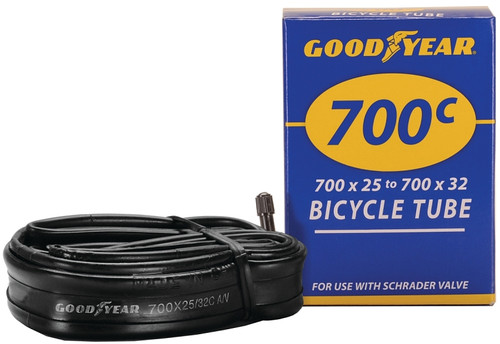 KENT 91082 Bicycle Tube, Butyl Rubber, Black, For: 700c x 25 to 32 in W Bicycle Tires [SKU: ORG9954306]