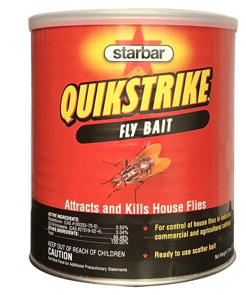 Starbar QuikStrike 100508298 Fly Bait, Granular, Fish, 5 lb Can [SKU: ORG7232853]
