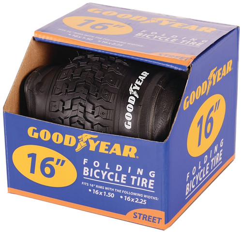 KENT 91052 Bike Tire, Folding, Black, For: 16 x 1-1/2 to 2-1/4 in Rim [SKU: ORG9954413]