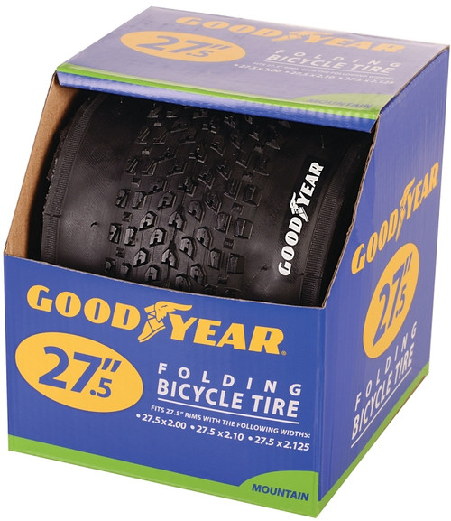 KENT 91066 Mountain Bike Tire, Folding, Black, For: 27-1/2 x 2 to 2.10 to 2-1/8 in Rim [SKU: ORG9954546]