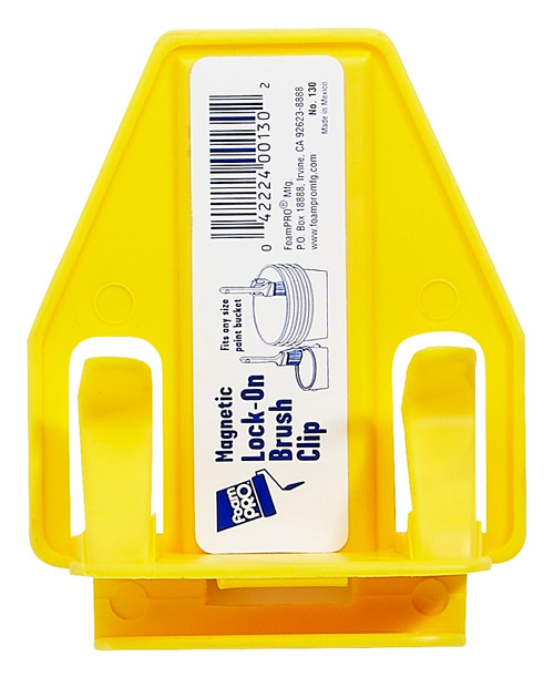 FOAMPRO 130 Magnetic Brush Clip, Clamp-On, For: 1 gal Paint Can, Plastic Pail [SKU: ORG8670499]