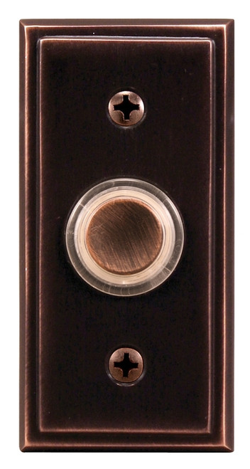 Heath Zenith SL-716-00 Pushbutton, Wired, Metal, Oil-Rubbed Bronze, Lighted [SKU: ORG8569204]
