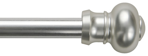 Kenney KN361/19 Cafe Rod, 7/16 in Dia, 48 to 84 in L, Metal, Satin Silver [SKU: ORG7194566]