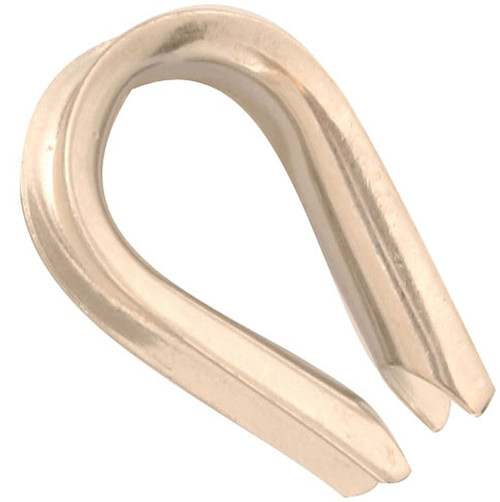 BARON 264EG-3/8 Wire Rope Thimble, 3/8 in Dia Cable, Steel, Electro-Galvanized [SKU: ORG6135594]