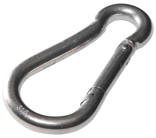 BARON 2450-3/8 Spring Hook Snap Link, Steel, Zinc [SKU: ORG6114417]