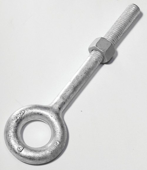 BARON 24-1/2X3-1/4 Eye Bolt, 1/2 in Thread, 2200 lb Working Load, Galvanized Steel [SKU: ORG6342158]