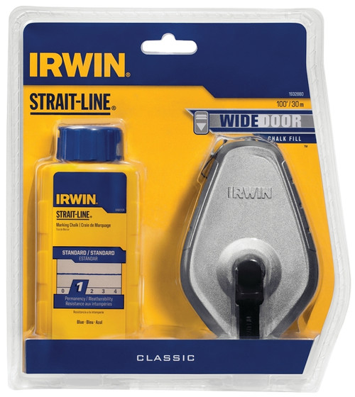 IRWIN 1932880 Chalk Reel, 100 ft L Line, 3.5:1 Gear Ratio [SKU: ORG7059157]