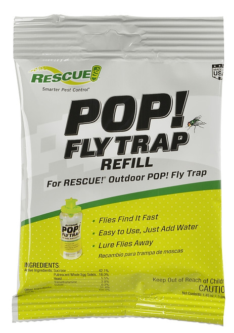 RESCUE POP! PFTA-DB12 Fly Trap, Solid, Musty, 1.45 oz Refill Pack [SKU: ORG9034240]